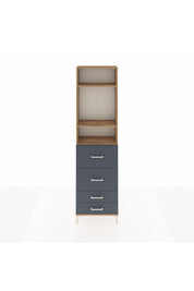 Arges Dolap 3 Raflı 4 Çekmeceli 60x30x221 - S29M129V8A