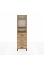 Arges Dolap 3 Raflı 4 Çekmeceli 60x30x221 - S29M129V9A