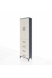 Arges Dolap 2 Raflı 4 Çekmeceli Tek Askılı 60x30x221 - S29M133V4A