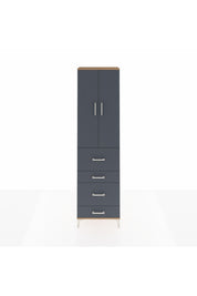 Arges Dolap 2 Raflı 4 Çekmeceli Tek Askılı 60x30x221 - S29M133V8A