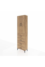 Arges Dolap 2 Raflı 4 Çekmeceli Tek Askılı 60x30x221 - S29M133V9A