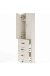 Arges Dolap 3 Raflı 4 Çekmeceli 2 Kapaklı 60x30x221 - S29M134V1A