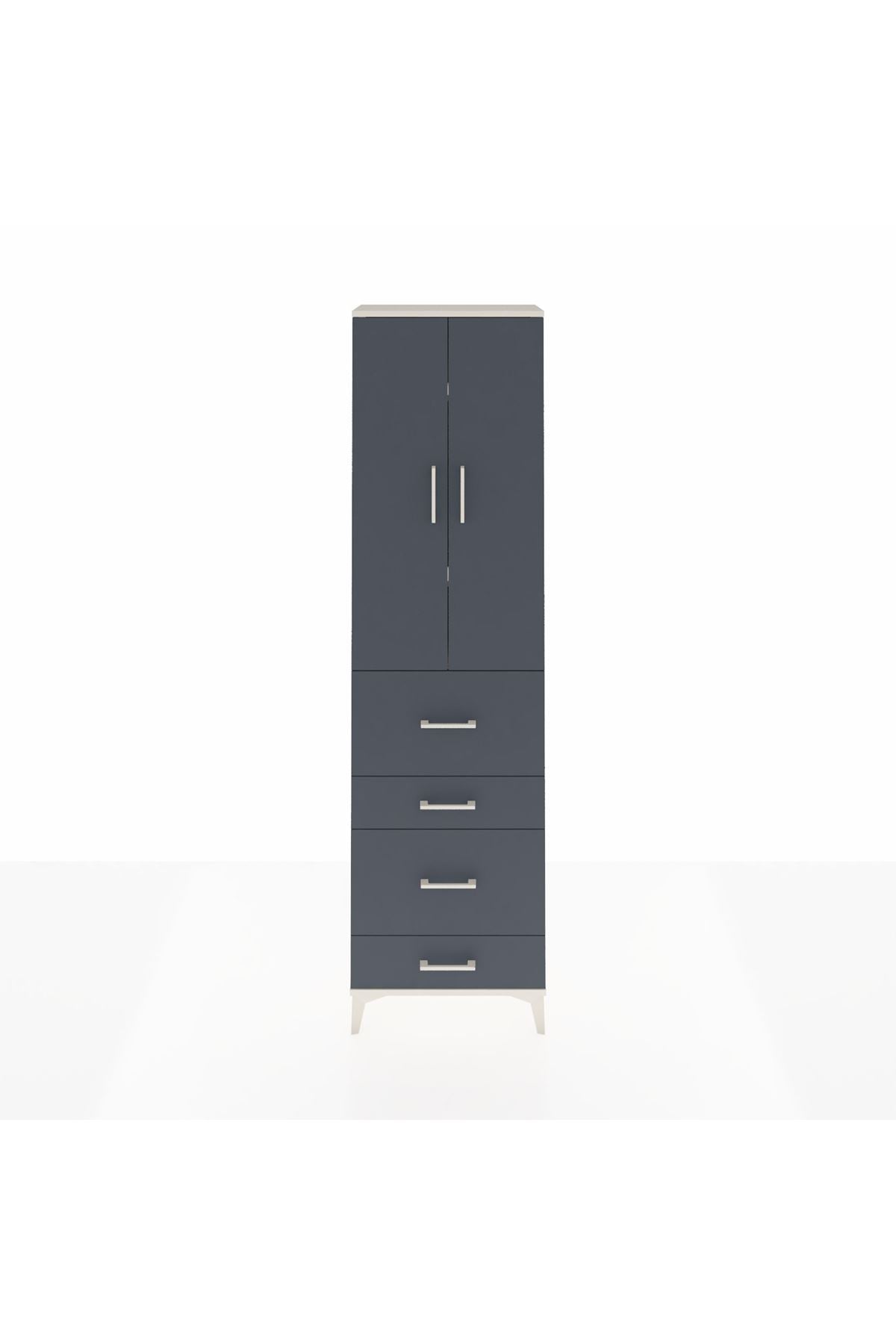 Arges Dolap 3 Raflı 4 Çekmeceli 2 Kapaklı 60x30x221 - S29M134V2A