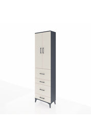 Arges Dolap 3 Raflı 4 Çekmeceli 2 Kapaklı 60x30x221 - S29M134V4A