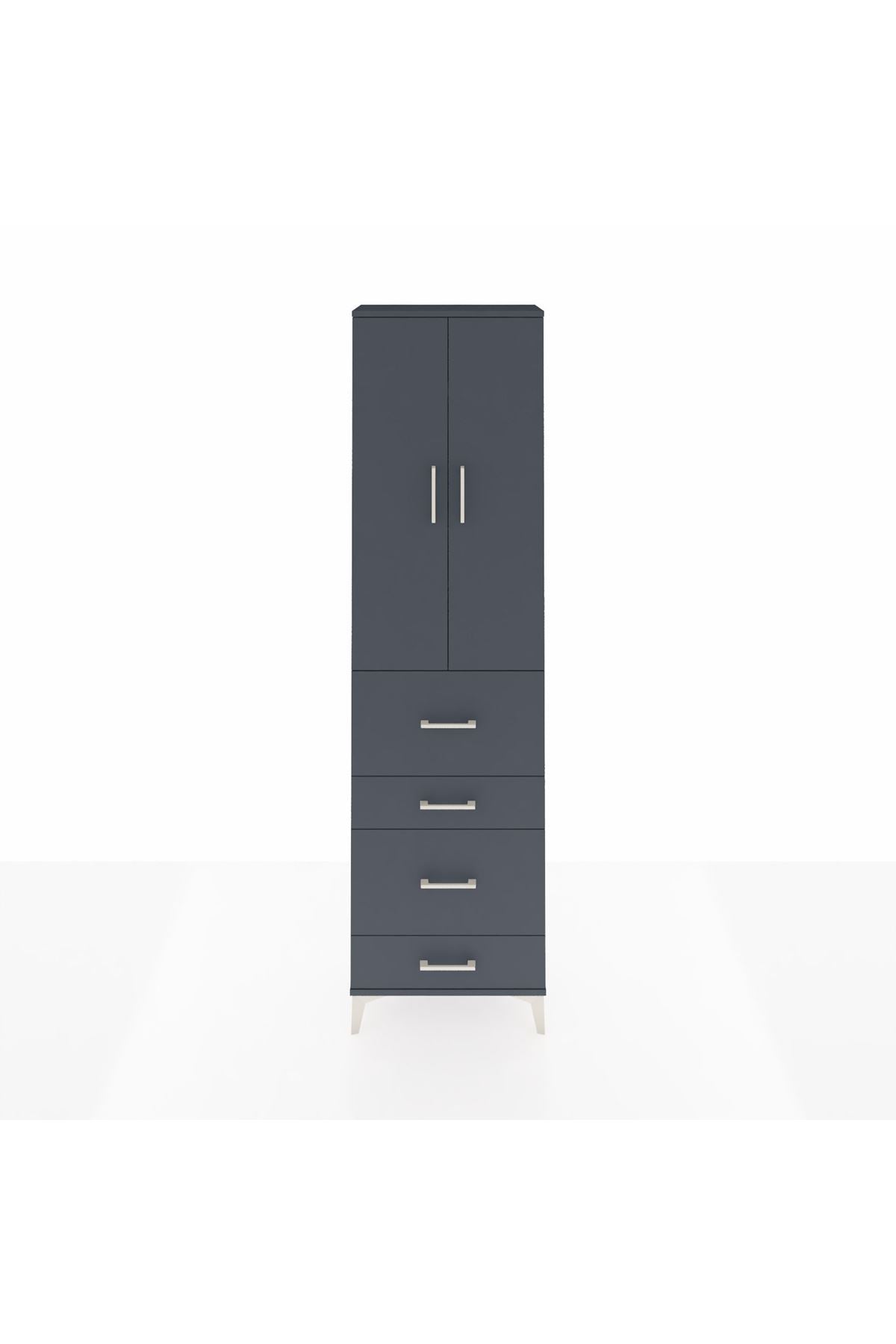 Arges Dolap 3 Raflı 4 Çekmeceli 2 Kapaklı 60x30x221 - S29M134V5A