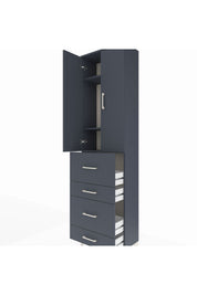 Arges Dolap 3 Raflı 4 Çekmeceli 2 Kapaklı 60x30x221 - S29M134V5A