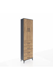 Arges Dolap 3 Raflı 4 Çekmeceli 2 Kapaklı 60x30x221 - S29M134V6A