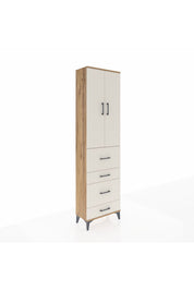 Arges Dolap 3 Raflı 4 Çekmeceli 2 Kapaklı 60x30x221 - S29M134V7A