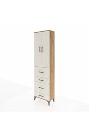 Arges Dolap 3 Raflı 4 Çekmeceli 2 Kapaklı 60x30x221 - S29M134V7A