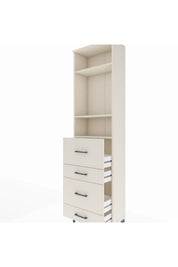 Arges Dolap 3 Raflı 4 Çekmeceli 60x30x221 - S29M135V1A