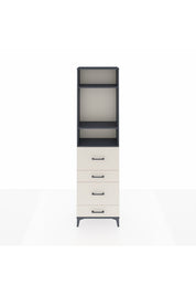Arges Dolap 3 Raflı 4 Çekmeceli 60x30x221 - S29M135V4A
