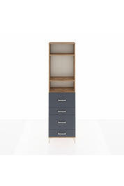 Arges Dolap 3 Raflı 4 Çekmeceli 60x30x221 - S29M135V8A