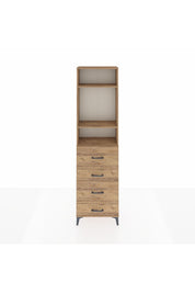 Arges Dolap 3 Raflı 4 Çekmeceli 60x30x221 - S29M135V9A