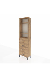 Arges Dolap 3 Raflı 4 Çekmeceli 60x30x221 - S29M135V9A