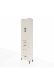 Arges Dolap 2 Raflı 4 Çekmeceli Tek Askılı 60x30x221 - S29M136V1A