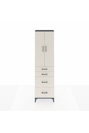 Arges Dolap 2 Raflı 4 Çekmeceli Tek Askılı 60x30x221 - S29M136V4A