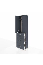Arges Dolap 2 Raflı 4 Çekmeceli Tek Askılı 60x30x221 - S29M136V5A