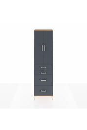 Arges Dolap 2 Raflı 4 Çekmeceli Tek Askılı 60x30x221 - S29M136V8A