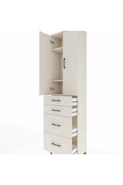 Arges Dolap 3 Raflı 4 Çekmeceli 2 Kapaklı 60x30x221 - S29M137V1A