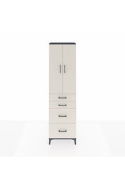 Arges Dolap 3 Raflı 4 Çekmeceli 2 Kapaklı 60x30x221 - S29M137V4A