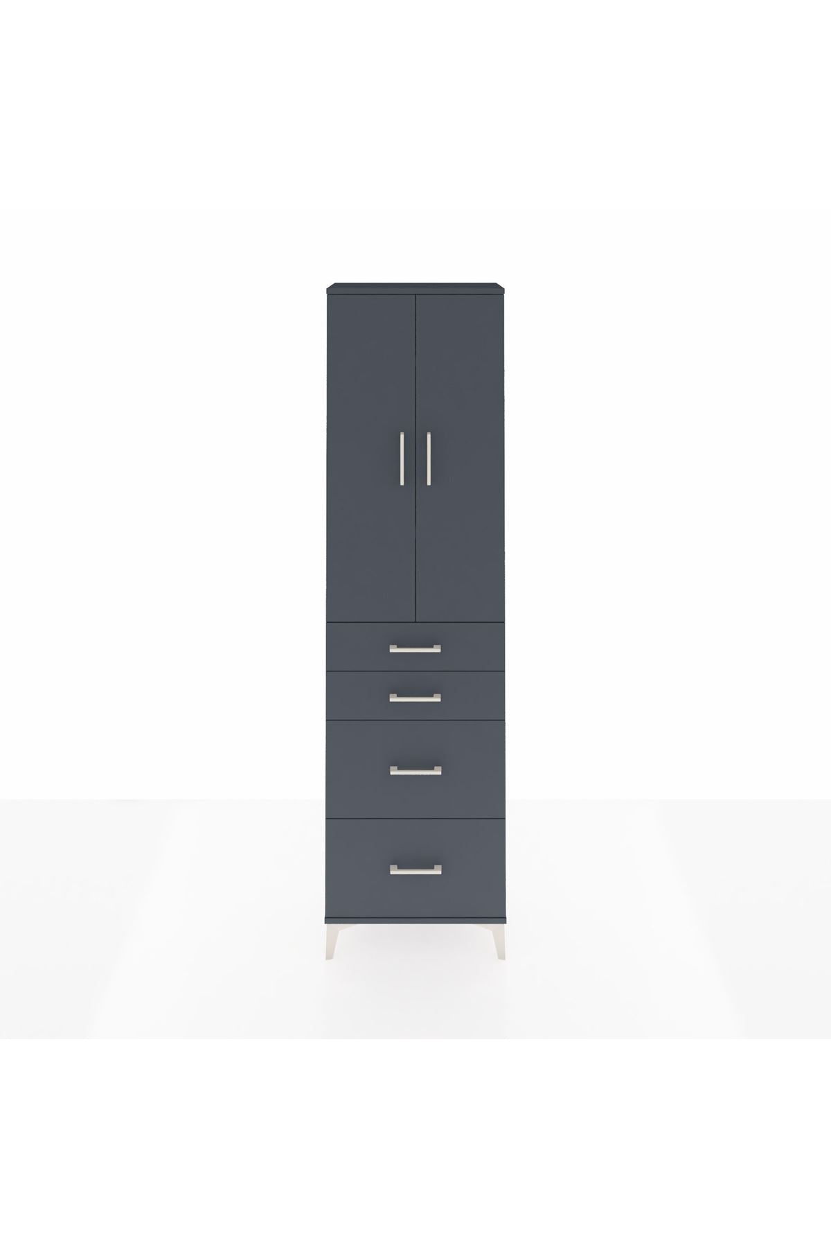 Arges Dolap 3 Raflı 4 Çekmeceli 2 Kapaklı 60x30x221 - S29M137V5A