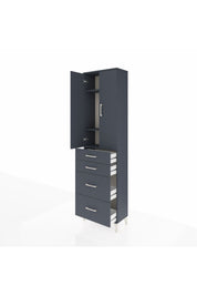 Arges Dolap 3 Raflı 4 Çekmeceli 2 Kapaklı 60x30x221 - S29M137V5A
