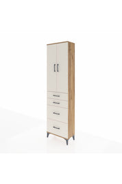 Arges Dolap 3 Raflı 4 Çekmeceli 2 Kapaklı 60x30x221 - S29M137V7A