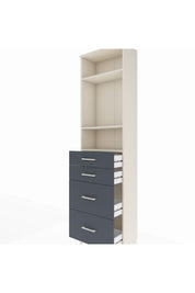 Arges Dolap 3 Raflı 4 Çekmeceli 60x30x221 - S29M138V2A