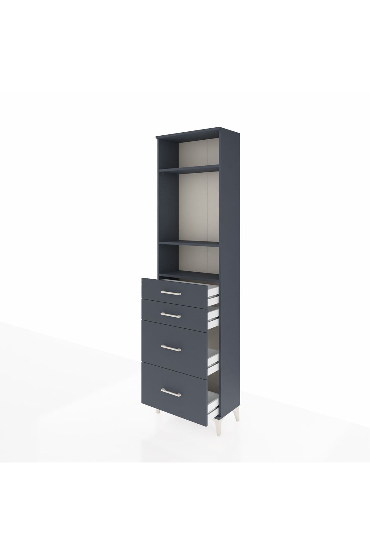 Arges Dolap 3 Raflı 4 Çekmeceli 60x30x221 - S29M138V5A