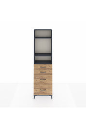 Arges Dolap 3 Raflı 4 Çekmeceli 60x30x221 - S29M138V6A