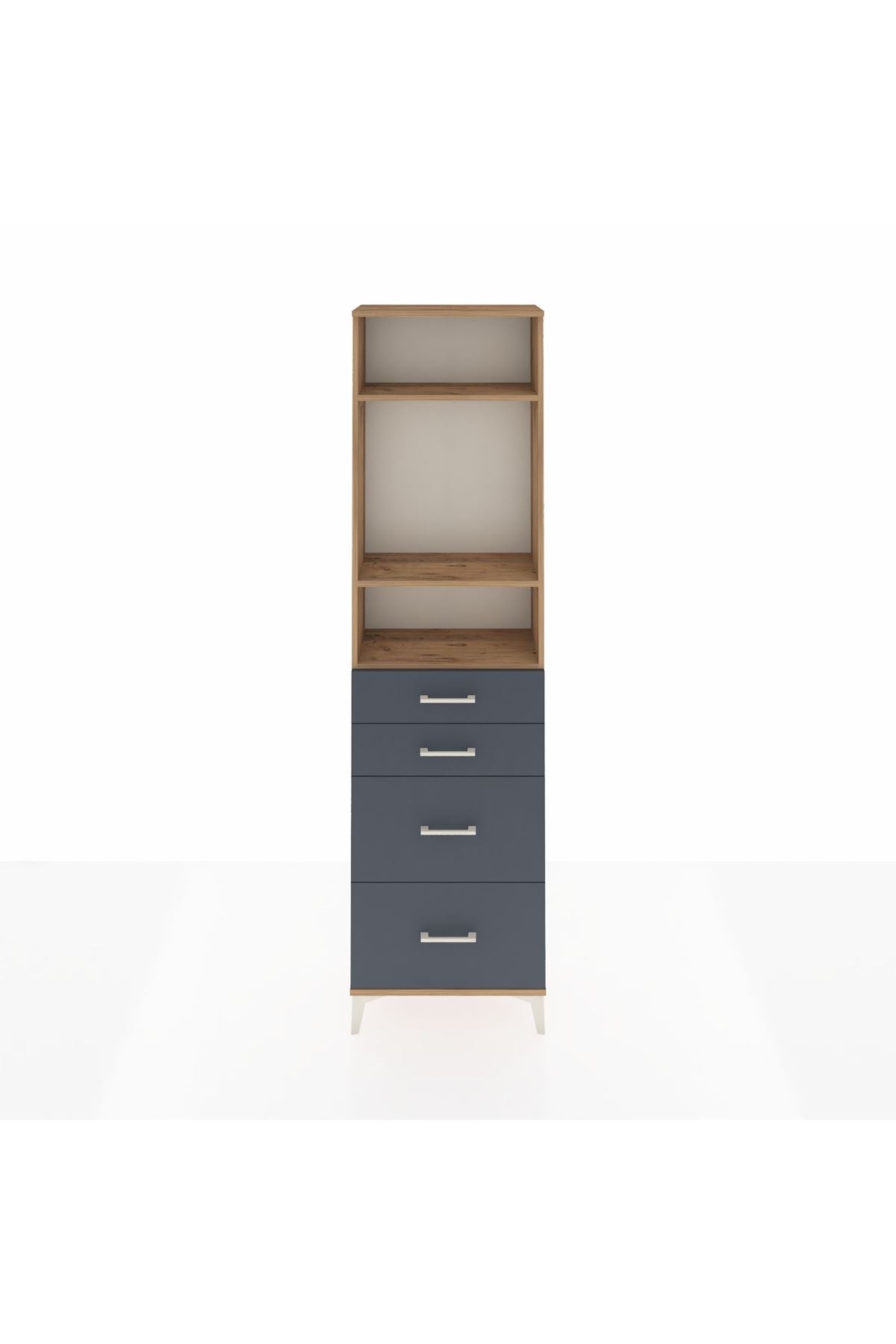 Arges Dolap 3 Raflı 4 Çekmeceli 60x30x221 - S29M138V8A