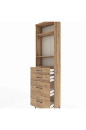 Arges Dolap 3 Raflı 4 Çekmeceli 60x30x221 - S29M138V9A