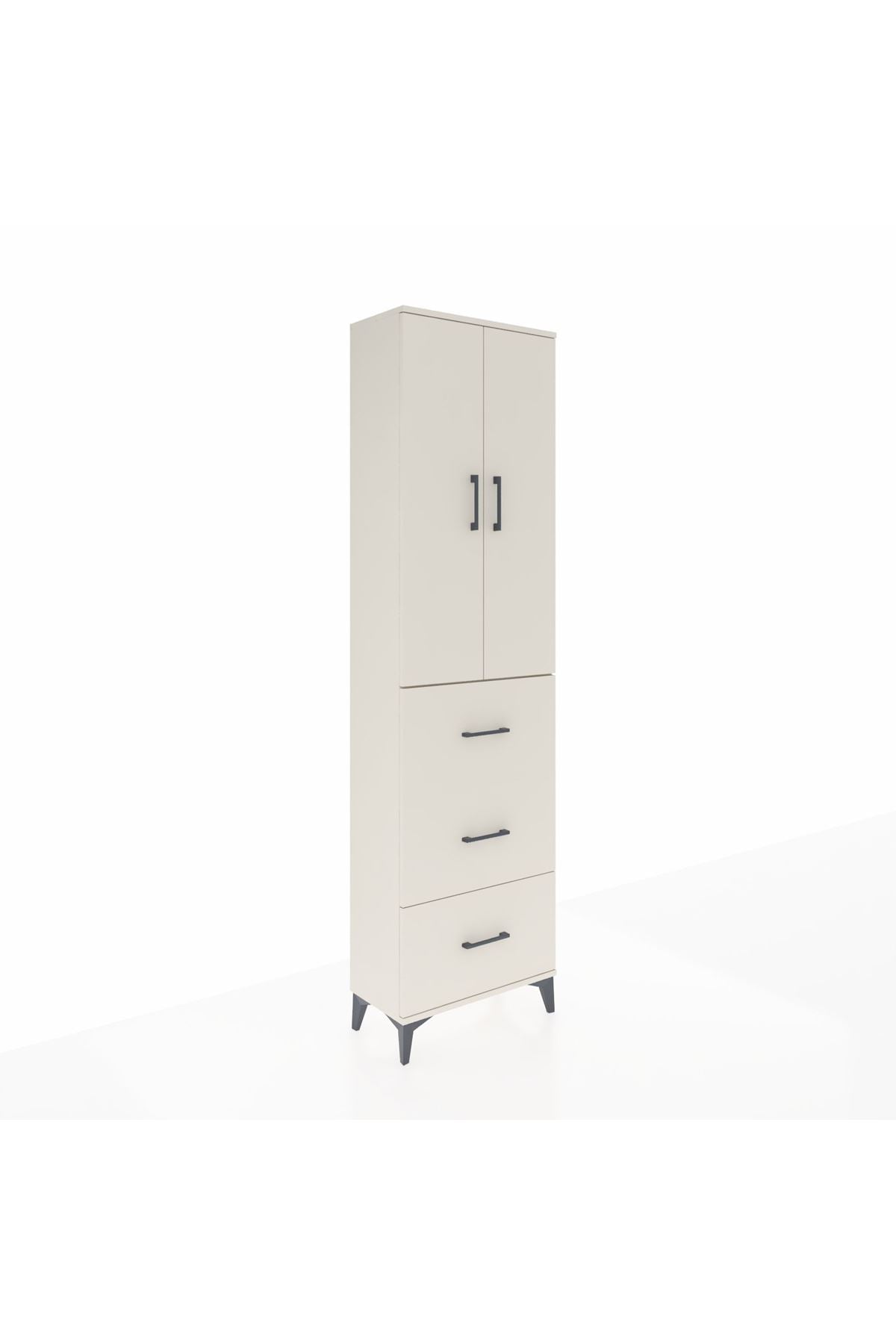 Arges Dolap 2 Raflı 3 Çekmeceli Tek Askılı 60x30x221 - S29M139V1A