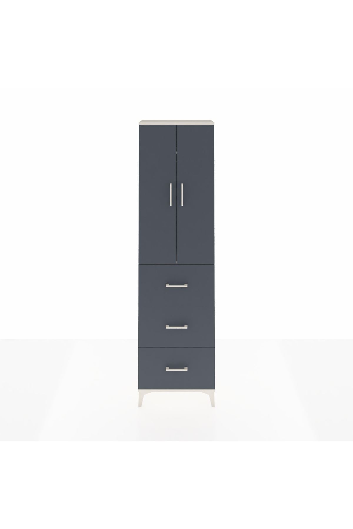 Arges Dolap 2 Raflı 3 Çekmeceli Tek Askılı 60x30x221 - S29M139V2A