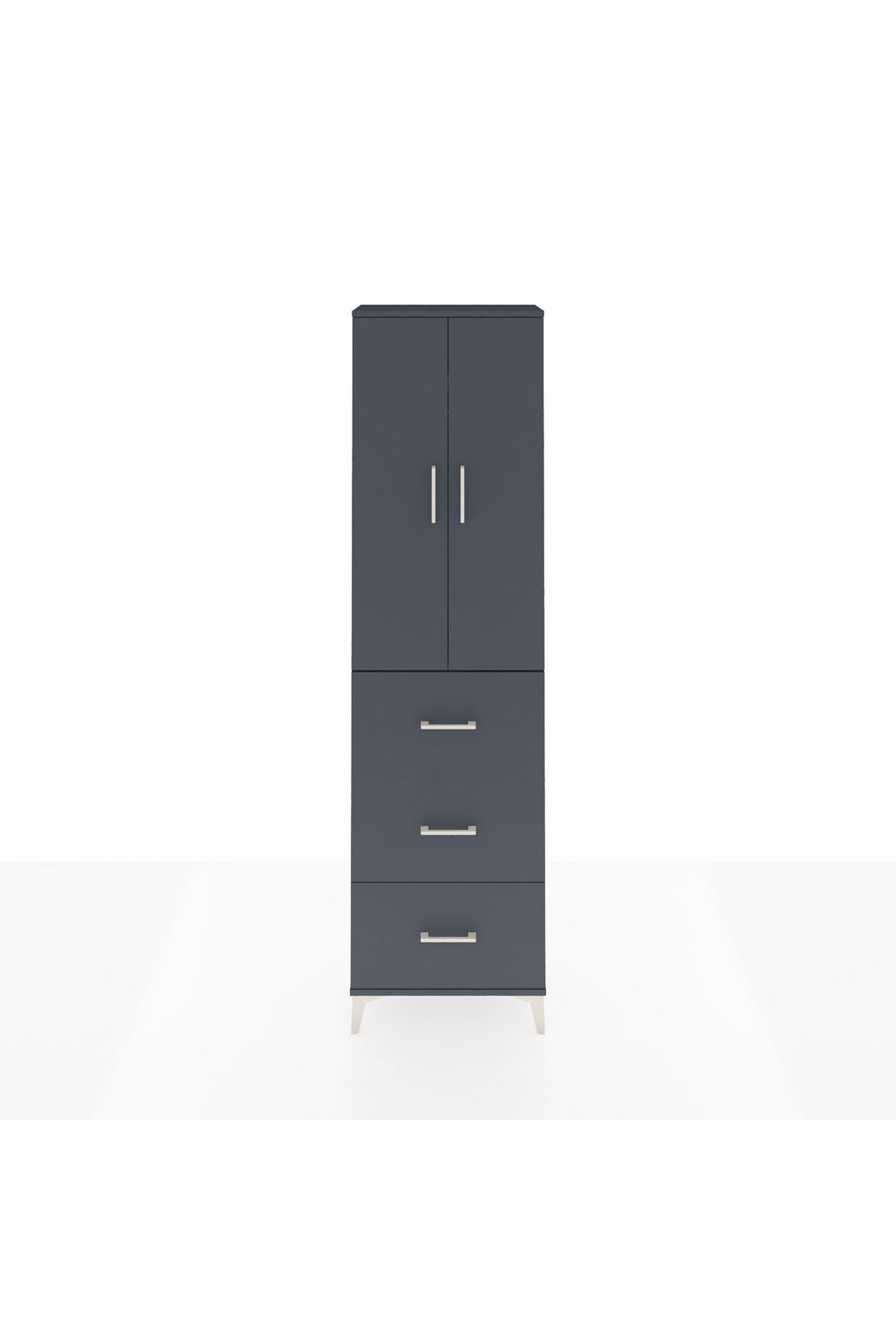 Arges Dolap 2 Raflı 3 Çekmeceli Tek Askılı 60x30x221 - S29M139V5A