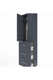 Arges Dolap 2 Raflı 3 Çekmeceli Tek Askılı 60x30x221 - S29M139V5A