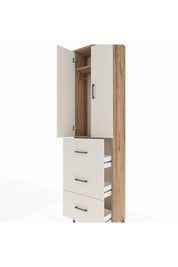 Arges Dolap 2 Raflı 3 Çekmeceli Tek Askılı 60x30x221 - S29M139V7A