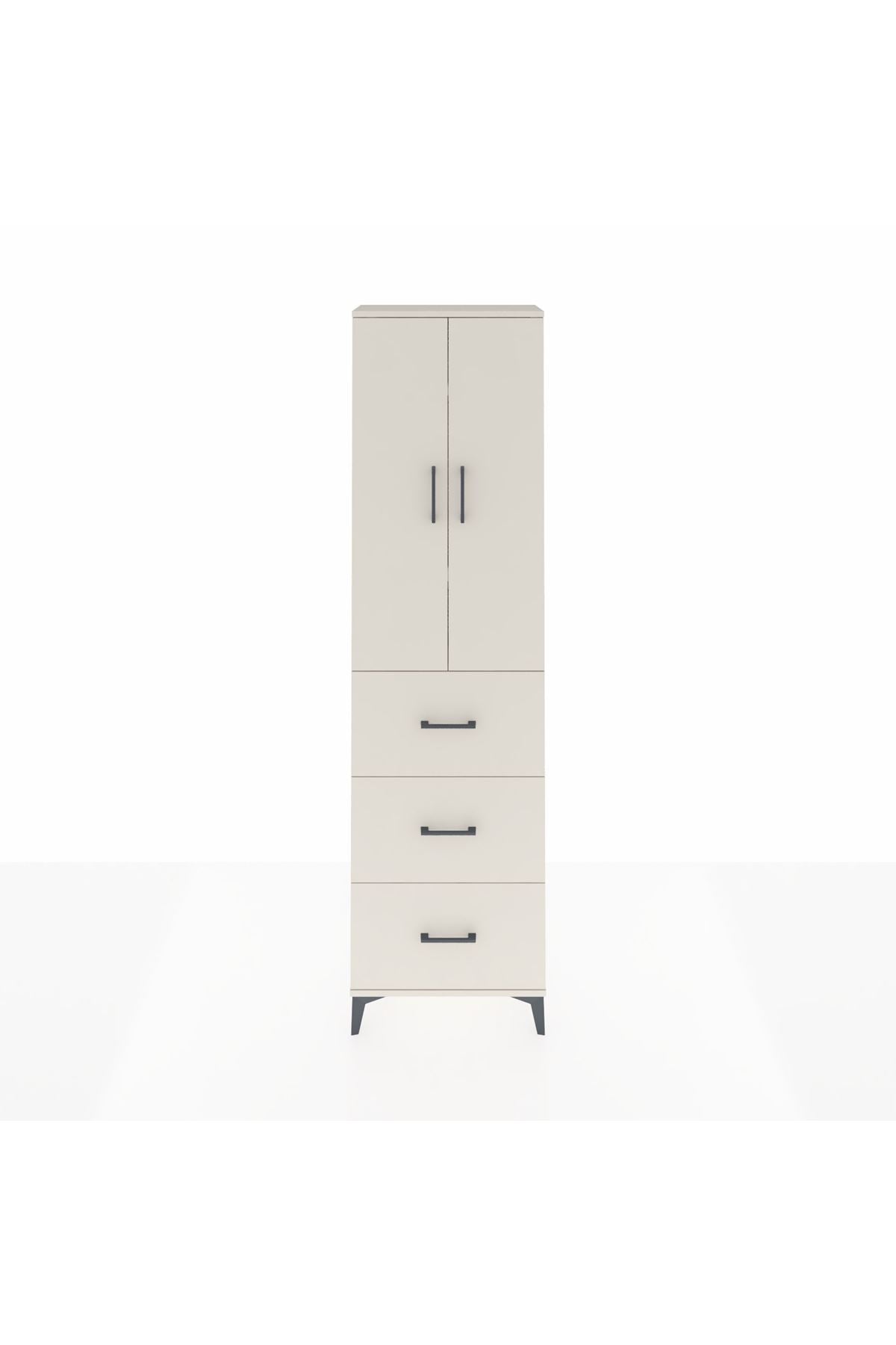 Arges Dolap 3 Raflı 3 Çekmeceli 2 Kapaklı 60x30x221 - S29M140V1A