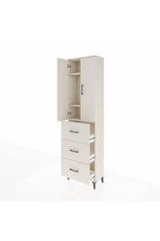 Arges Dolap 3 Raflı 3 Çekmeceli 2 Kapaklı 60x30x221 - S29M140V1A