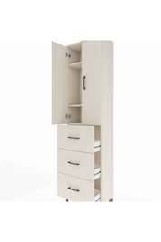 Arges Dolap 3 Raflı 3 Çekmeceli 2 Kapaklı 60x30x221 - S29M140V1A