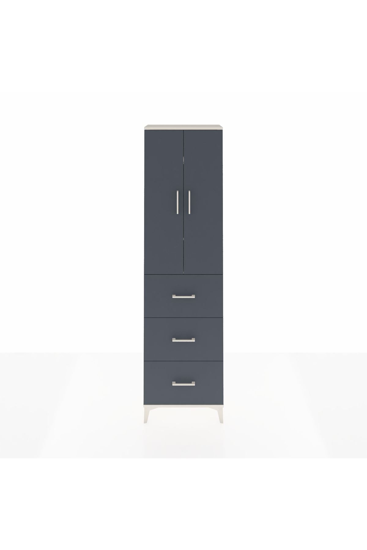 Arges Dolap 3 Raflı 3 Çekmeceli 2 Kapaklı 60x30x221 - S29M140V2A