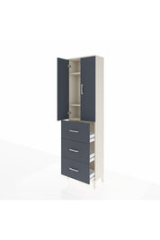Arges Dolap 3 Raflı 3 Çekmeceli 2 Kapaklı 60x30x221 - S29M140V2A