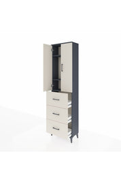 Arges Dolap 3 Raflı 3 Çekmeceli 2 Kapaklı 60x30x221 - S29M140V4A