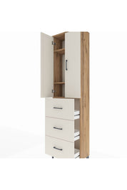 Arges Dolap 3 Raflı 3 Çekmeceli 2 Kapaklı 60x30x221 - S29M140V7A