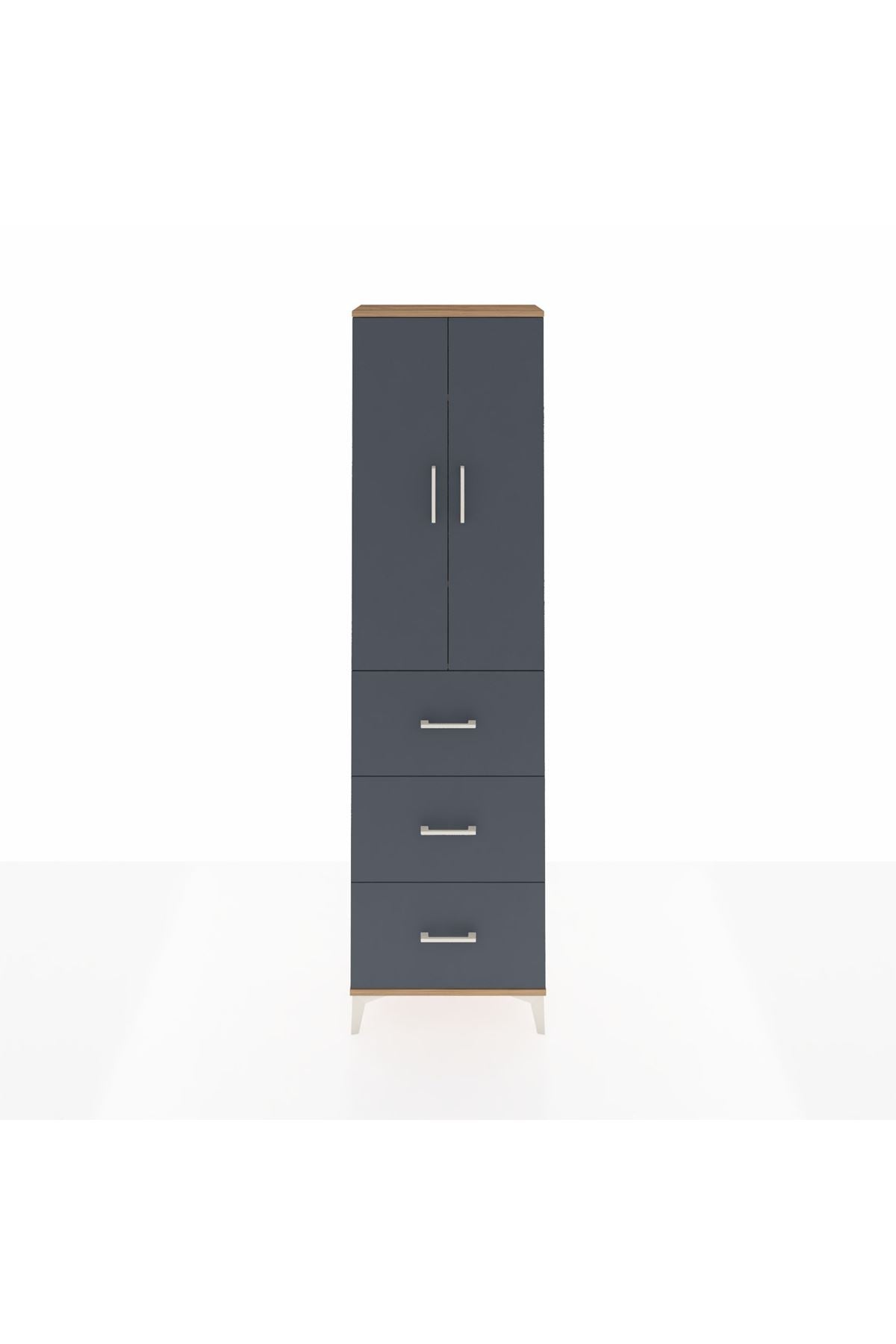 Arges Dolap 3 Raflı 3 Çekmeceli 2 Kapaklı 60x30x221 - S29M140V8A