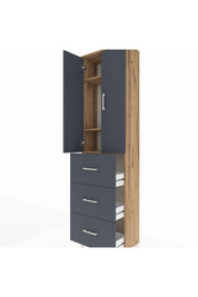 Arges Dolap 3 Raflı 3 Çekmeceli 2 Kapaklı 60x30x221 - S29M140V8A