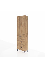 Arges Dolap 3 Raflı 3 Çekmeceli 2 Kapaklı 60x30x221 - S29M140V9A