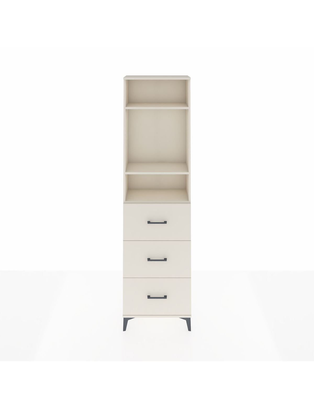 Arges Dolap 3 Raflı 3 Çekmeceli 60x30x221 - S29M141V1A