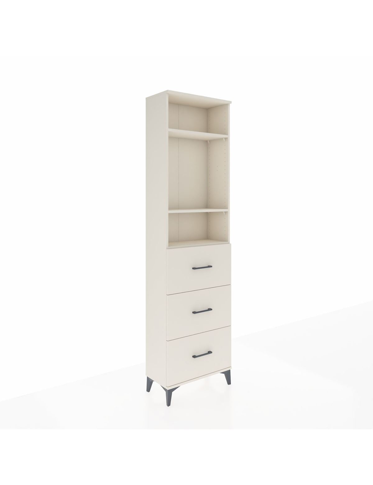 Arges Dolap 3 Raflı 3 Çekmeceli 60x30x221 - S29M141V1A
