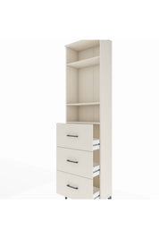 Arges Dolap 3 Raflı 3 Çekmeceli 60x30x221 - S29M141V1A